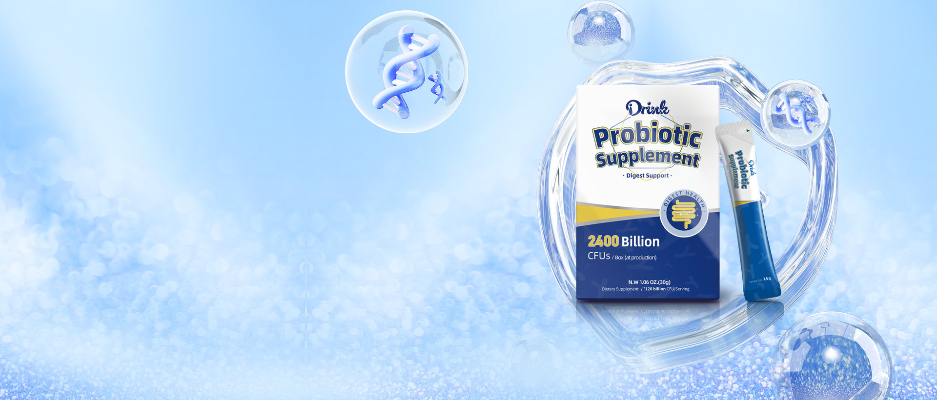 Probiotic Solid Drink<br> for Gut Health